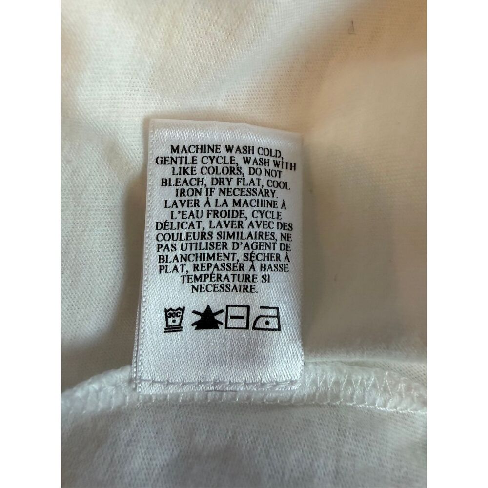 A.L.C. Karlie Tee Long Puff Sleeve Top White Size M - Picture 11 of 12